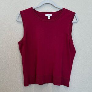 Charter Club Burgundy Tank Top